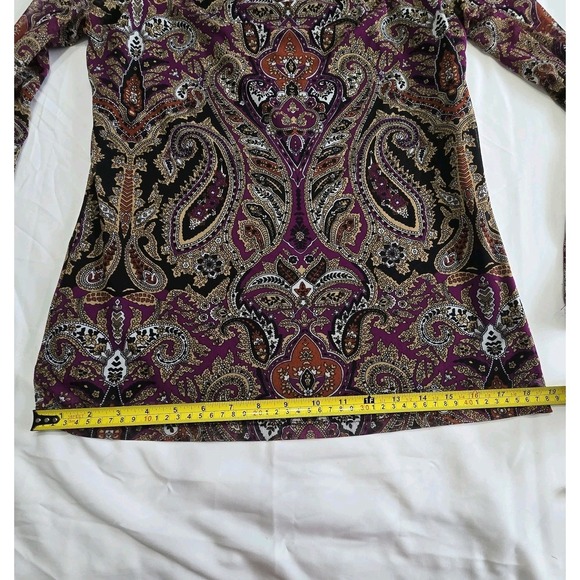 INC Womens Keyhole Neckline Pullover Blouse Large - Picture 11 of 14